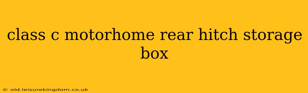 class c motorhome rear hitch storage box