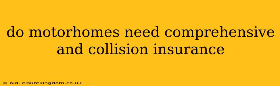 do motorhomes need comprehensive and collision insurance
