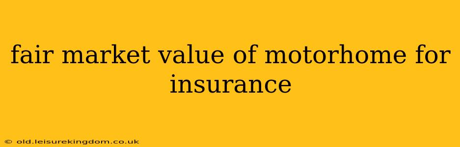 fair market value of motorhome for insurance