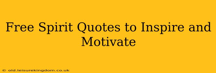 Free Spirit Quotes to Inspire and Motivate