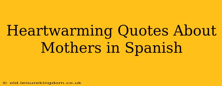 Heartwarming Quotes About Mothers in Spanish