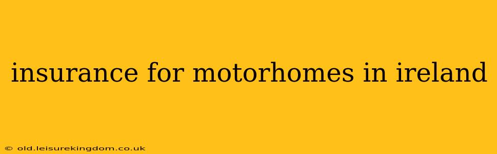 insurance for motorhomes in ireland