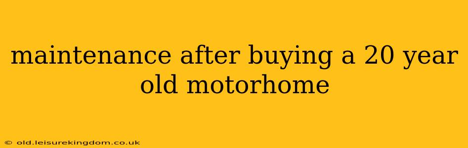 maintenance after buying a 20 year old motorhome