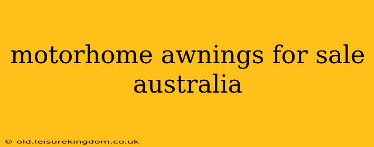 motorhome awnings for sale australia