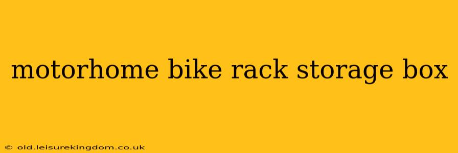 motorhome bike rack storage box