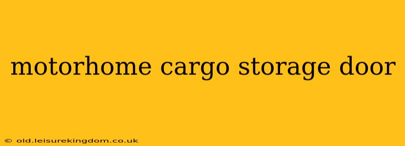 motorhome cargo storage door