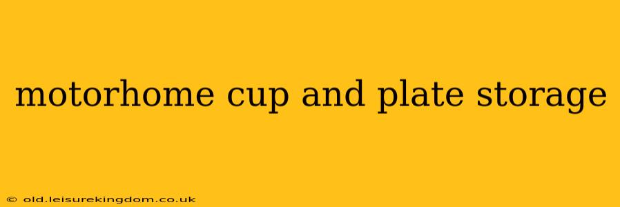 motorhome cup and plate storage