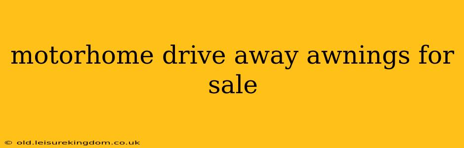 motorhome drive away awnings for sale