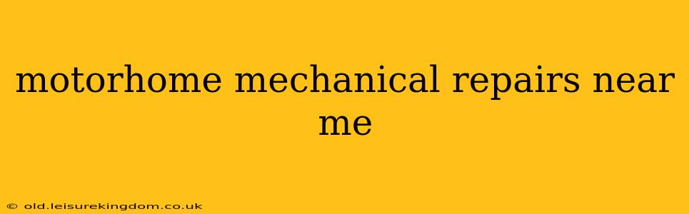 motorhome mechanical repairs near me