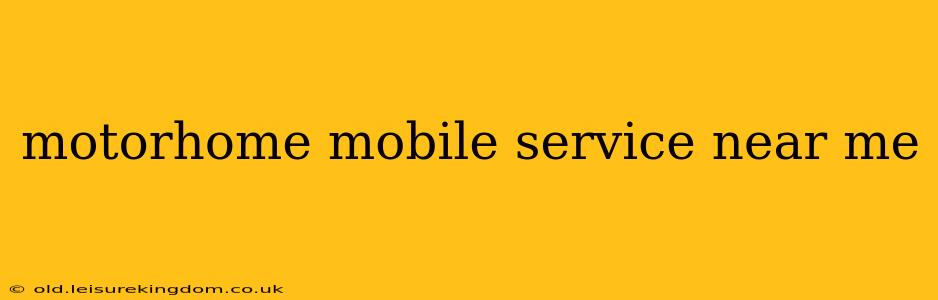 motorhome mobile service near me