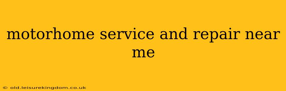motorhome service and repair near me