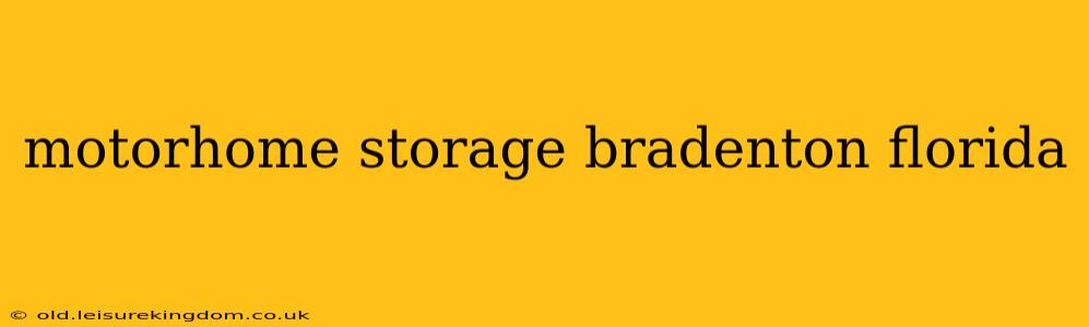motorhome storage bradenton florida