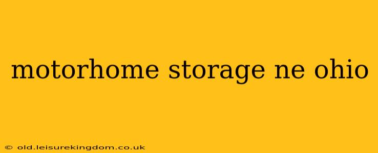 motorhome storage ne ohio