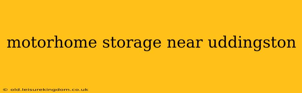 motorhome storage near uddingston