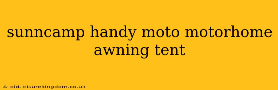 sunncamp handy moto motorhome awning tent