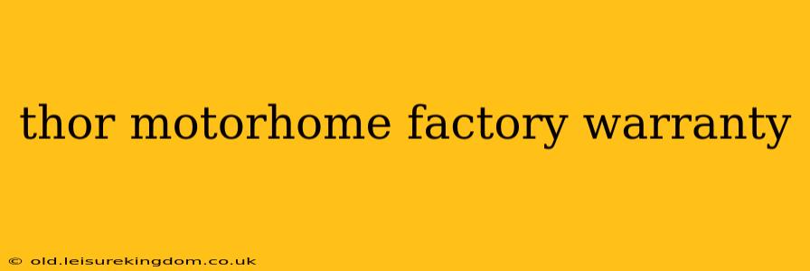 thor motorhome factory warranty